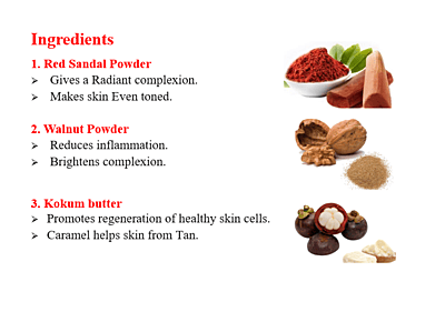 Red Sandal Wood Cold Processed Soap (125 G)