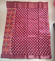COTTON SAREE ZARI BORDER WITH BLOUSE - RED