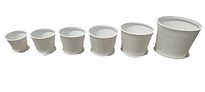 Round with Plate Flower Pot - Large