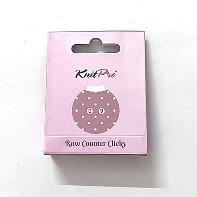 Pink polka dot row counter Pink polka dot row counter