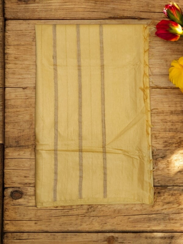 Yellow Woven Kota Silk Saree with Running Blouse