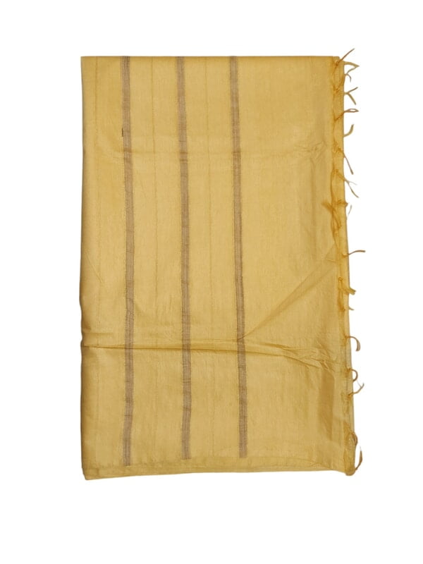 Yellow Woven Kota Silk Saree with Running Blouse
