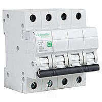 Schneider Electric MCB 4P, 63 A, C curve, 10000 A (pack of 1) Schneider Electric MCB 4P, 63 A, C curve, 10000 A (pack of 1)