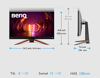 BenQ ,27" FHD, 240Hz, 1ms GTG, sRGB 99%,EX270M BenQ ,27" FHD, 240Hz, 1ms GTG, sRGB 99%,EX270M