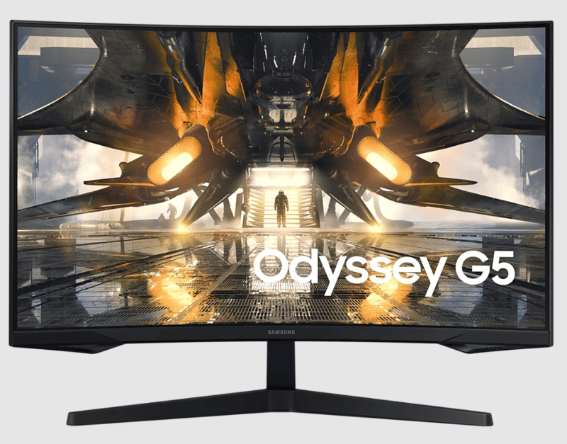 Samsung G5 32-Inch WQHD Gaming Monitor – 165Hz, AMD FreeSync Premium,