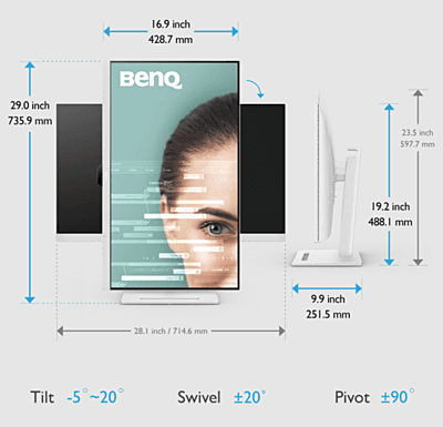BenQ 31.5" 2K QHD IPS 75Hz Monitor, USB-C 65W PD, Coding Mode, Eye Safe, GW3290QT BenQ 31.5" 2K QHD IPS 75Hz Monitor, USB-C 65W PD, Coding Mode, Eye Safe, GW3290QT