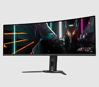 GIGABYTE, 49" OLED Curved, 5120x1440 DQHD, 144Hz, 0.03ms GTG, FreeSync, AORUS CO49DQ GIGABYTE, 49" OLED Curved, 5120x1440 DQHD, 144Hz, 0.03ms GTG, FreeSync, AORUS CO49DQ
