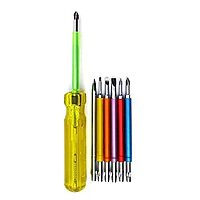 Multicolor Insulated Screwdriver Set of 6 + 1 Poker + 1 Tester | Heavy Duty Multicolor Insulated Screwdriver Set of 6 + 1 Poker + 1 Tester | Heavy Duty