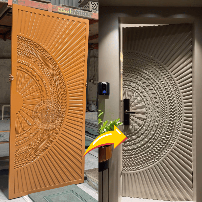 Designer 3D HDHMR Door – 8x4ft with Premium Enamel Paint Designer 3D HDHMR Door – 8x4ft with Premium Enamel Paint