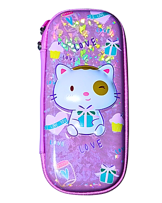 New EVA Pencil Cases 3D Large Capacity Double-Layer Portable Cartoon Kids Students Stationery Bags