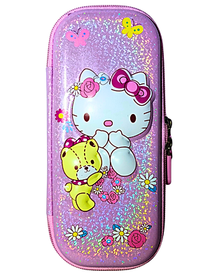 New EVA Pencil Cases 3D Large Capacity Double-Layer Portable Cartoon Kids Students Stationery Bags