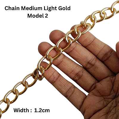 Bag Chain Assorted Medium- Light Gold- Without hook Bag Chain Assorted Medium- Light Gold- Without hook