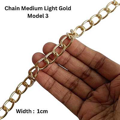 Bag Chain Assorted Medium- Light Gold- Without hook Bag Chain Assorted Medium- Light Gold- Without hook