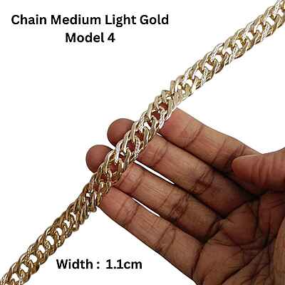 Bag Chain Assorted Medium- Light Gold- Without hook Bag Chain Assorted Medium- Light Gold- Without hook