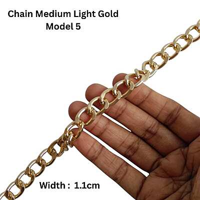 Bag Chain Assorted Medium- Light Gold- Without hook Bag Chain Assorted Medium- Light Gold- Without hook
