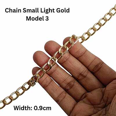 Bag Chain Assorted Small- Light Gold- Without hook