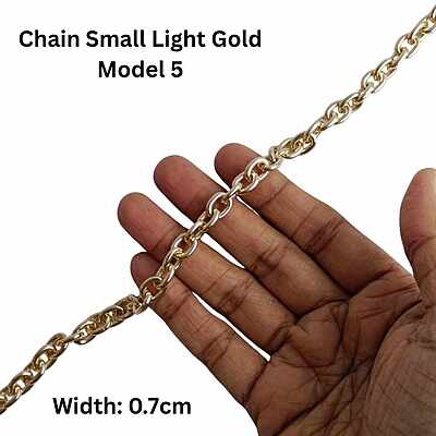 Bag Chain Assorted Small- Light Gold- Without hook