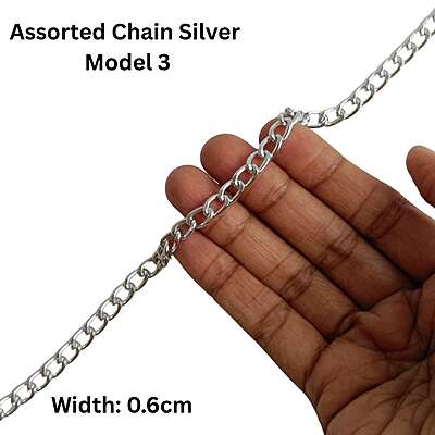 Bag Chain Assorted - Silver- Without hook Bag Chain Assorted - Silver- Without hook