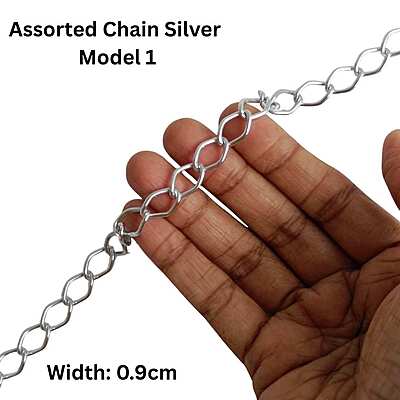 Bag Chain Assorted - Silver- Without hook