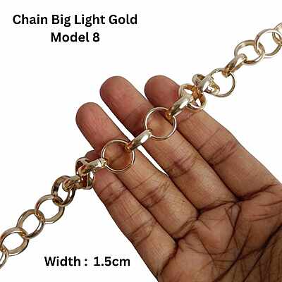 Bag Chain Assorted Big- Light Gold- Without hook Bag Chain Assorted Big- Light Gold- Without hook