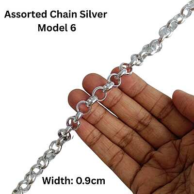 Bag Chain Assorted - Silver- Without hook Bag Chain Assorted - Silver- Without hook