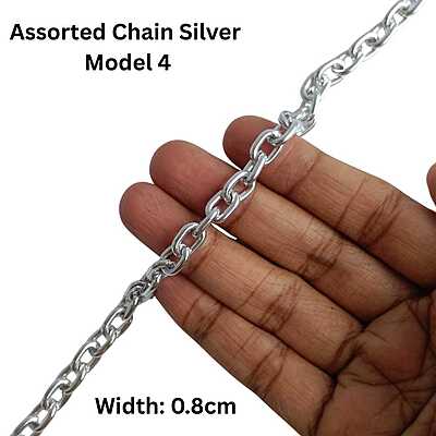 Bag Chain Assorted - Silver- Without hook Bag Chain Assorted - Silver- Without hook