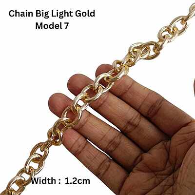 Bag Chain Assorted Big- Light Gold- Without hook Bag Chain Assorted Big- Light Gold- Without hook