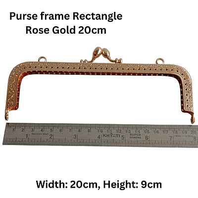 Purse frame Rectangle Rose Gold