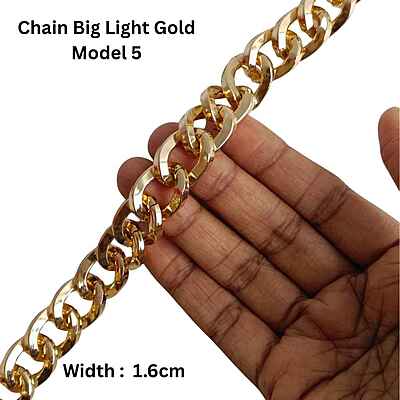 Bag Chain Assorted Big- Light Gold- Without hook Bag Chain Assorted Big- Light Gold- Without hook
