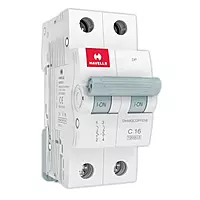Havells 16A 2-Pole AC MCB – (C-Curve) Havells 16A 2-Pole AC MCB – (C-Curve)