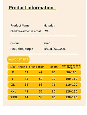 Hot Selling Modern Cartoon Raincoat, Fashionable Poncho for Children's Outdoor Activities Hot Selling Modern Cartoon Raincoat, Fashionable Poncho for Children's Outdoor Activities