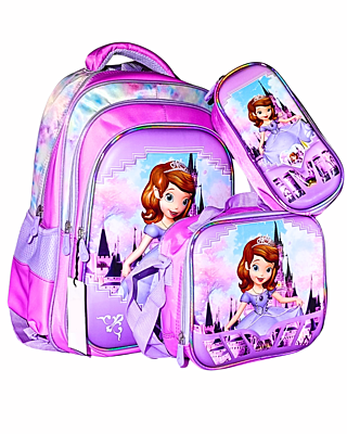 3D Disney print Cinnamoroll Three Piece Set Schoolbag Large Capacity Melody Lightweight Waterproof Schoolbag Lunch Bag Pencil Case 3 in set 3D Disney print Cinnamoroll Three Piece Set Schoolbag Large Capacity Melody Lightweight Waterproof Schoolbag Lunch Bag Pencil Case 3 in set