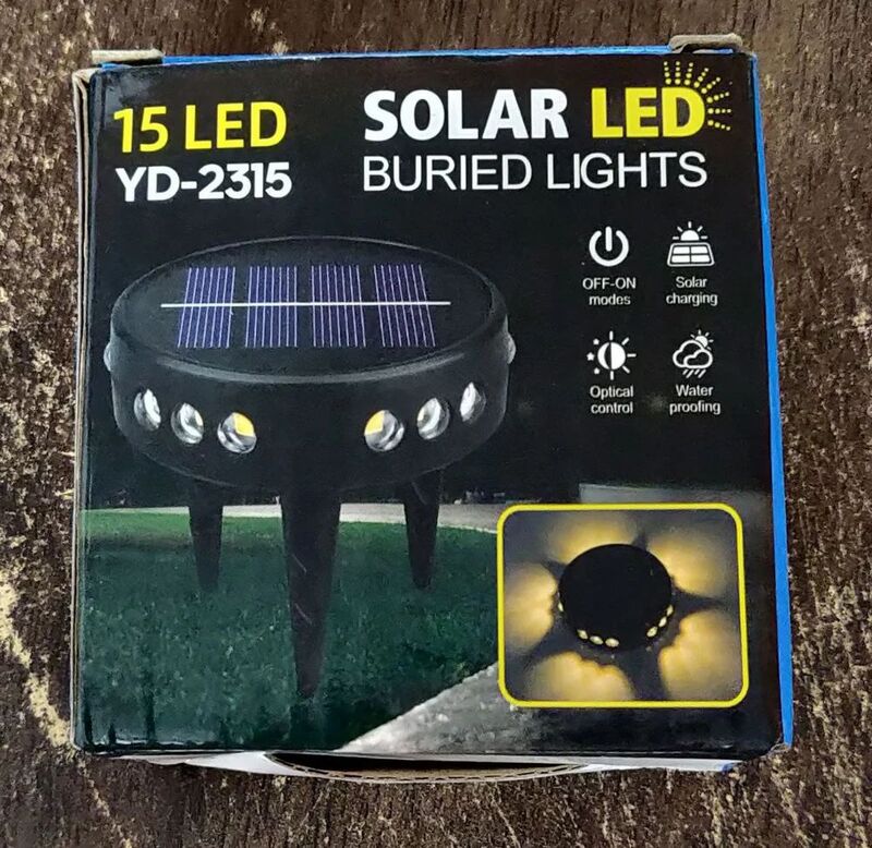 Round Crab 12 led All Side Solar Light Solar Led Outside Down And Up Light