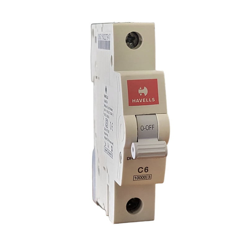 DC MCB,6A SP C Curve (White)