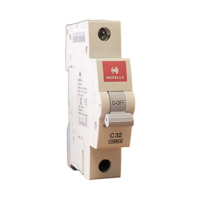DC MCB, 32A SP C Curve (White)