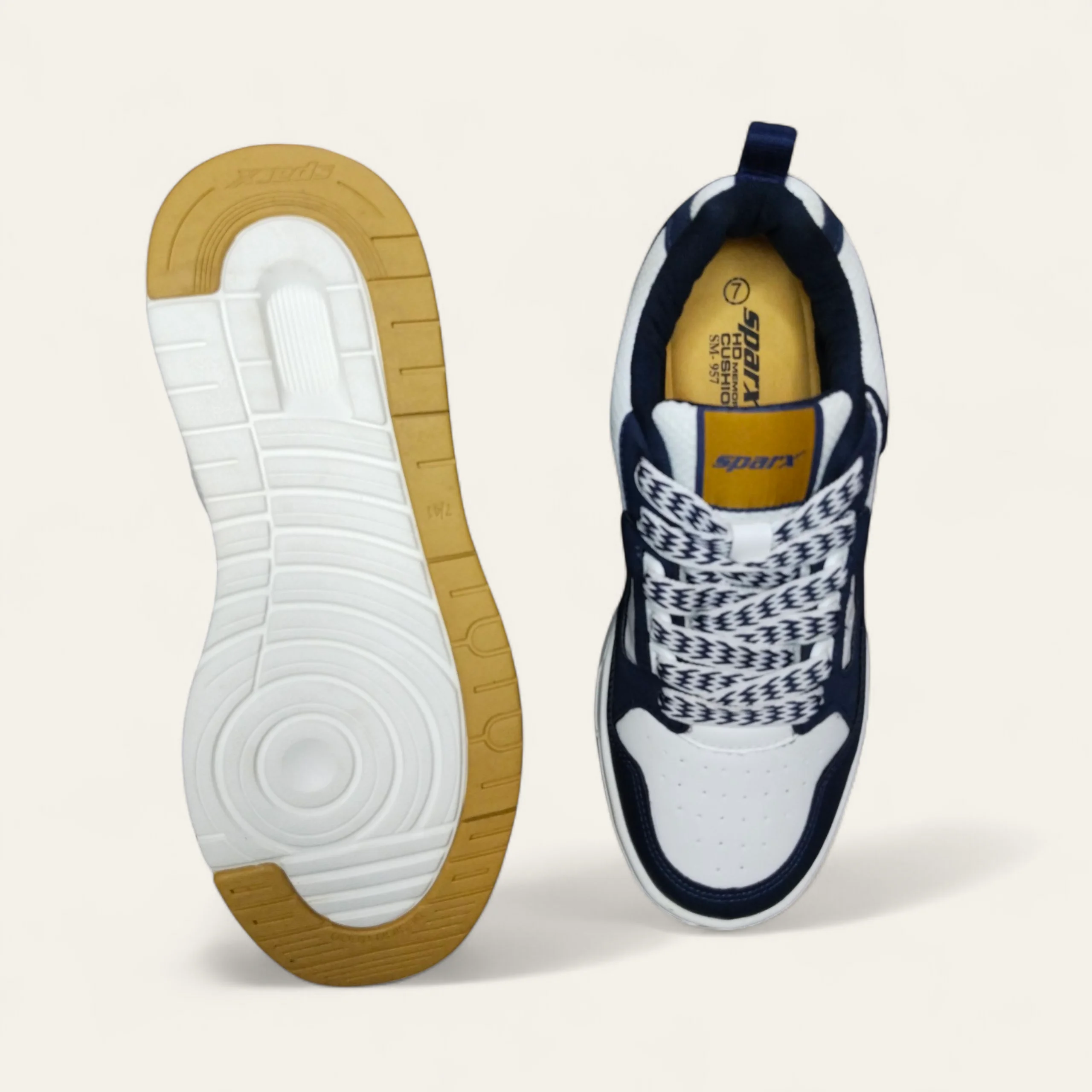 Sparx SM957 N.Blue/Gold - Men's Casual Sneakers Sparx SM957 N.Blue/Gold - Men's Casual Sneakers