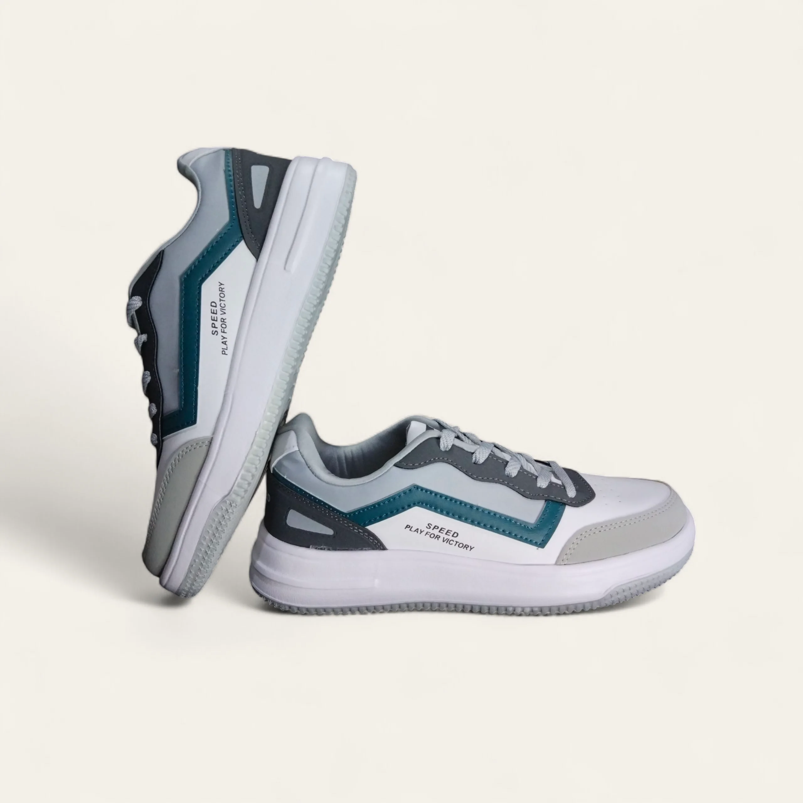 Speed Everyday White/Grey - Men's Casual Sneakers Speed Everyday White/Grey - Men's Casual Sneakers
