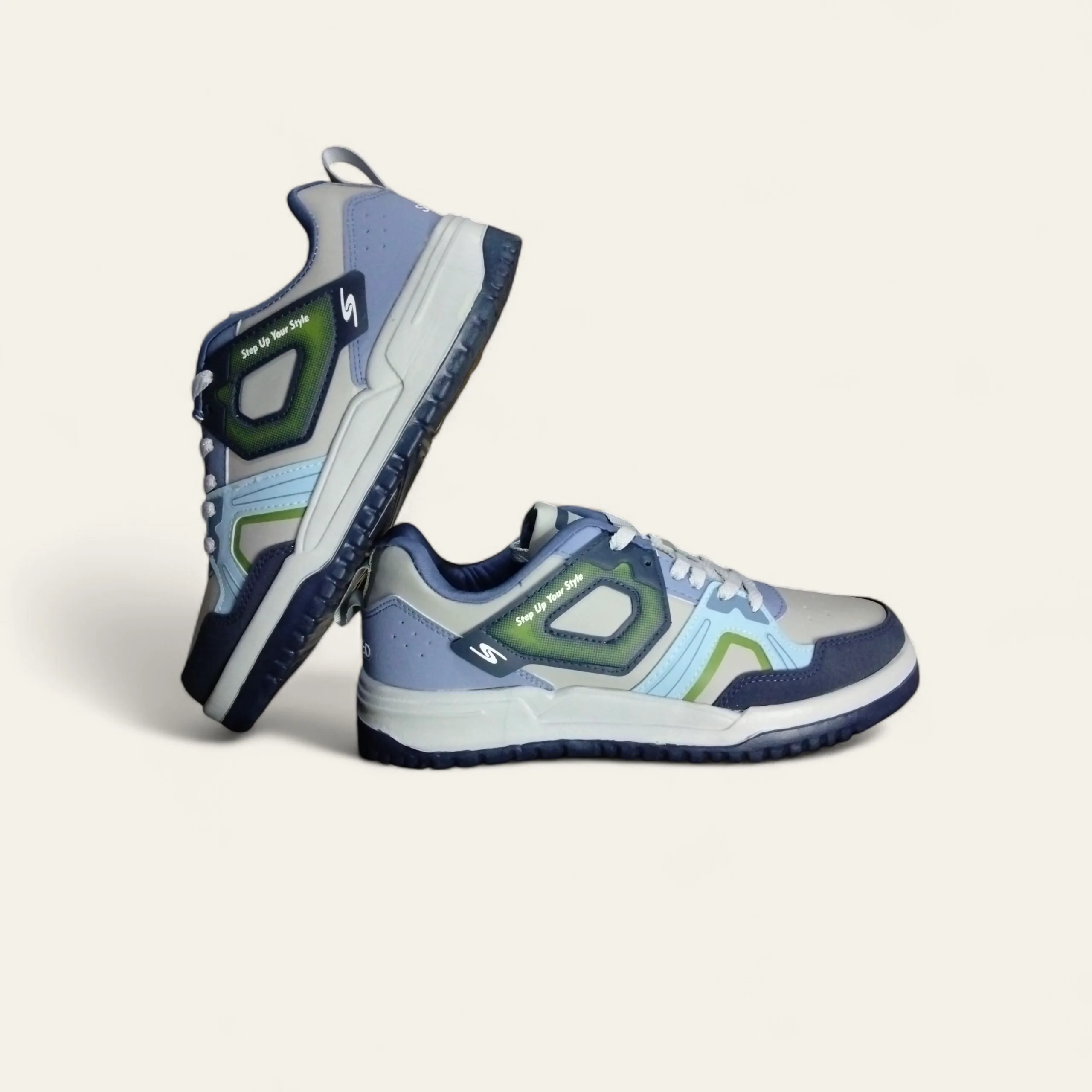 Speed Splash Grey/Blue - Men's Casual Sneakers Speed Splash Grey/Blue - Men's Casual Sneakers