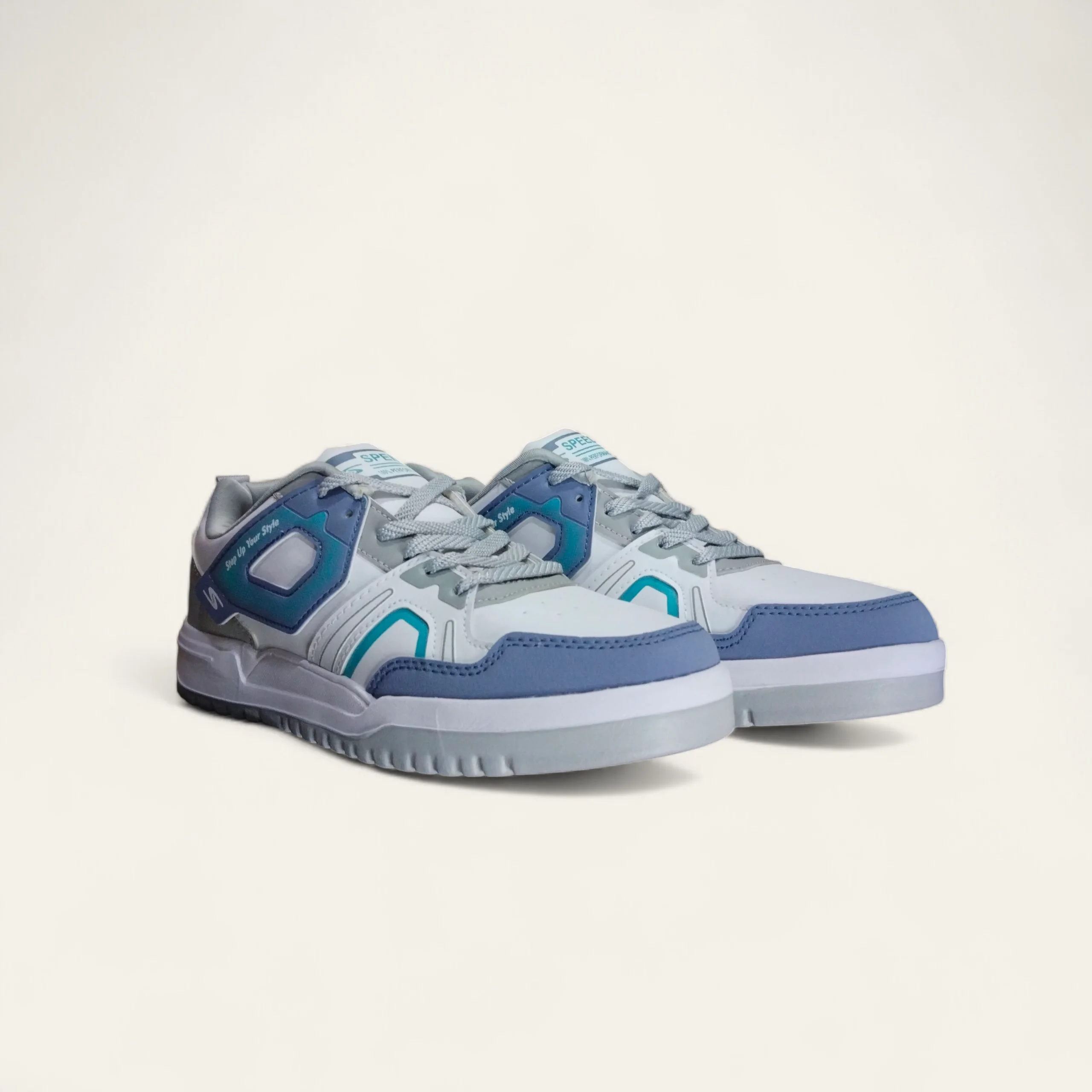 Speed Splash White/R.Slate - Men's Casual Sneakers Speed Splash White/R.Slate - Men's Casual Sneakers