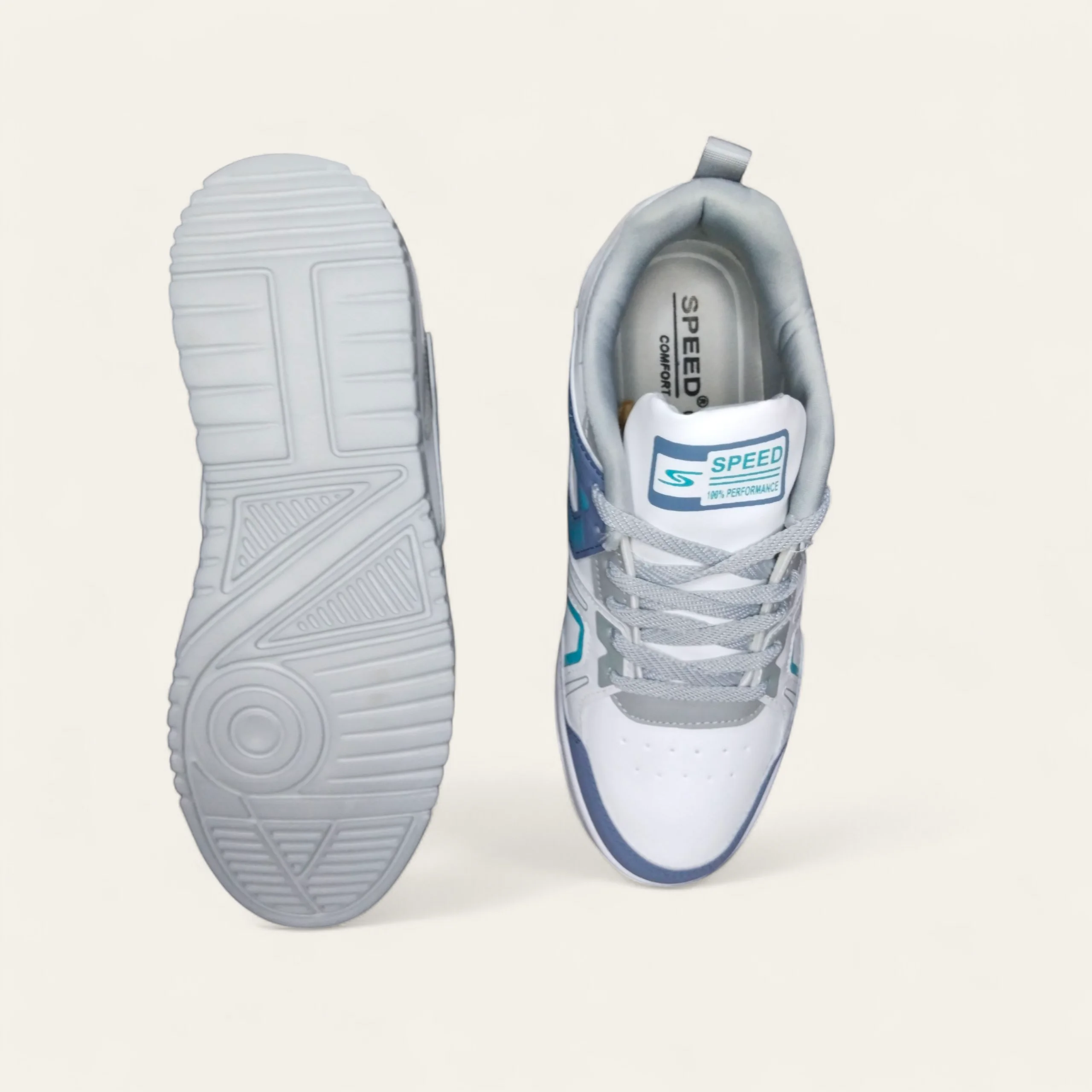 Speed Splash White/R.Slate - Men's Casual Sneakers Speed Splash White/R.Slate - Men's Casual Sneakers