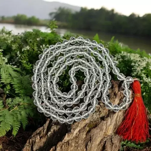 Quartz Crystal Sphatik Japa Mala