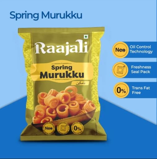 Raajali - SPRING MURUKKU (150G PER PACK) Pack of 2 Raajali - SPRING MURUKKU (150G PER PACK) Pack of 2