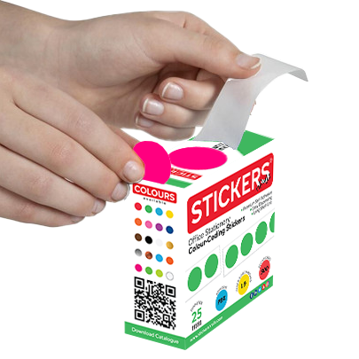 25mm - Round - Kraft Paper - Multipurpose Stickers - Permanent Adhesive