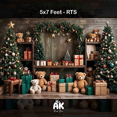 Beary Christmas - 5x7 Feet