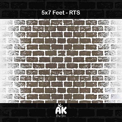 Snowy Brick Floor - 5x7 Feet