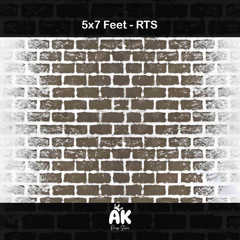 Snowy Brick Floor - 5x7 Feet Snowy Brick Floor - 5x7 Feet