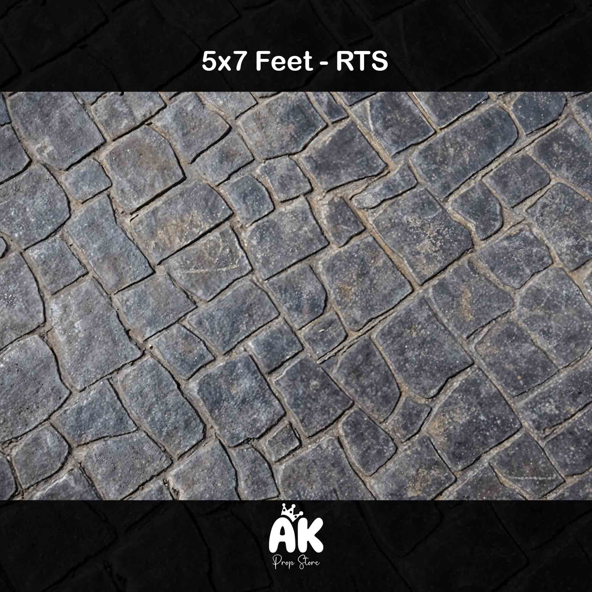 Dark Stone Floor- 5x7 Feet
