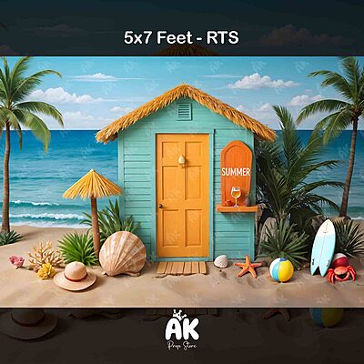 Beachy Fun - 5x7 Feet