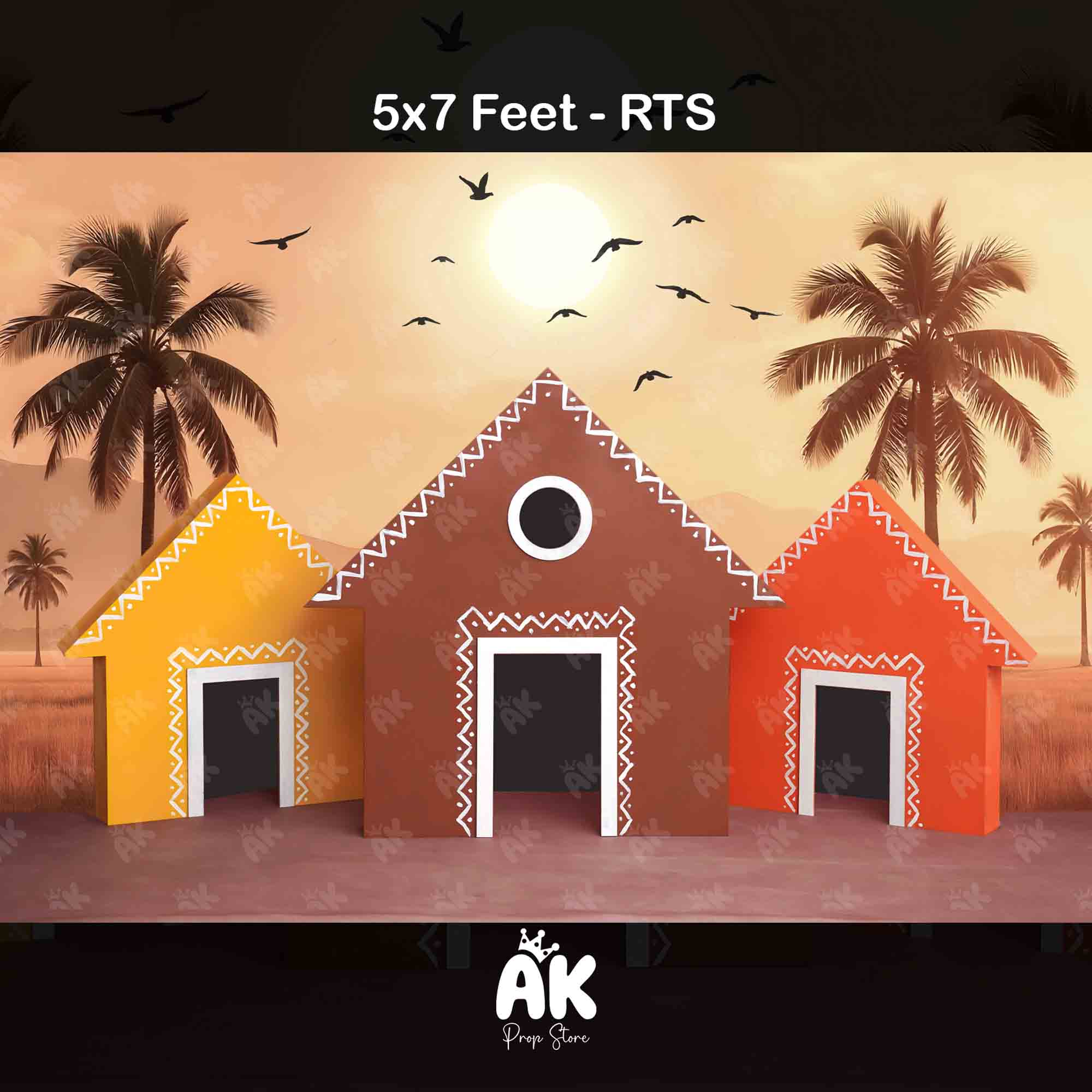 3 Village House - 5x7 Feet 3 Village House - 5x7 Feet