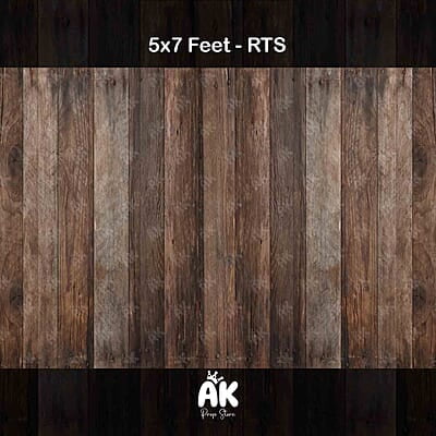 Country Wood Planks - 5x7 Feet